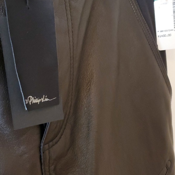 Black Philip Lim pants with leather appliqué s.30 - Picture 4 of 4
